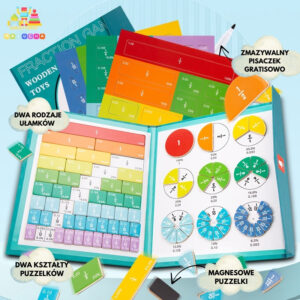 FractGame™ - Ułamkowe Puzzle Do Nauki Dla Dzieci